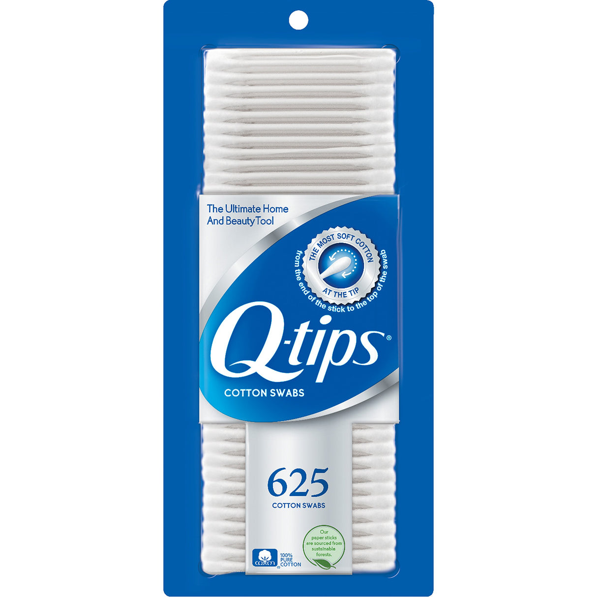 Q Tips Cotton Swabs 625 Count