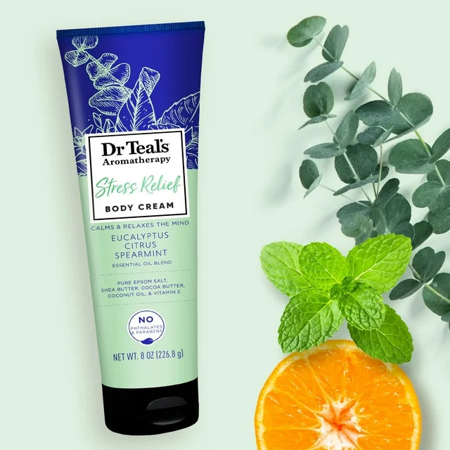 Dr Teal's Aromatherapy Stress Relief Body Cream with Eucalyptus & Citrus