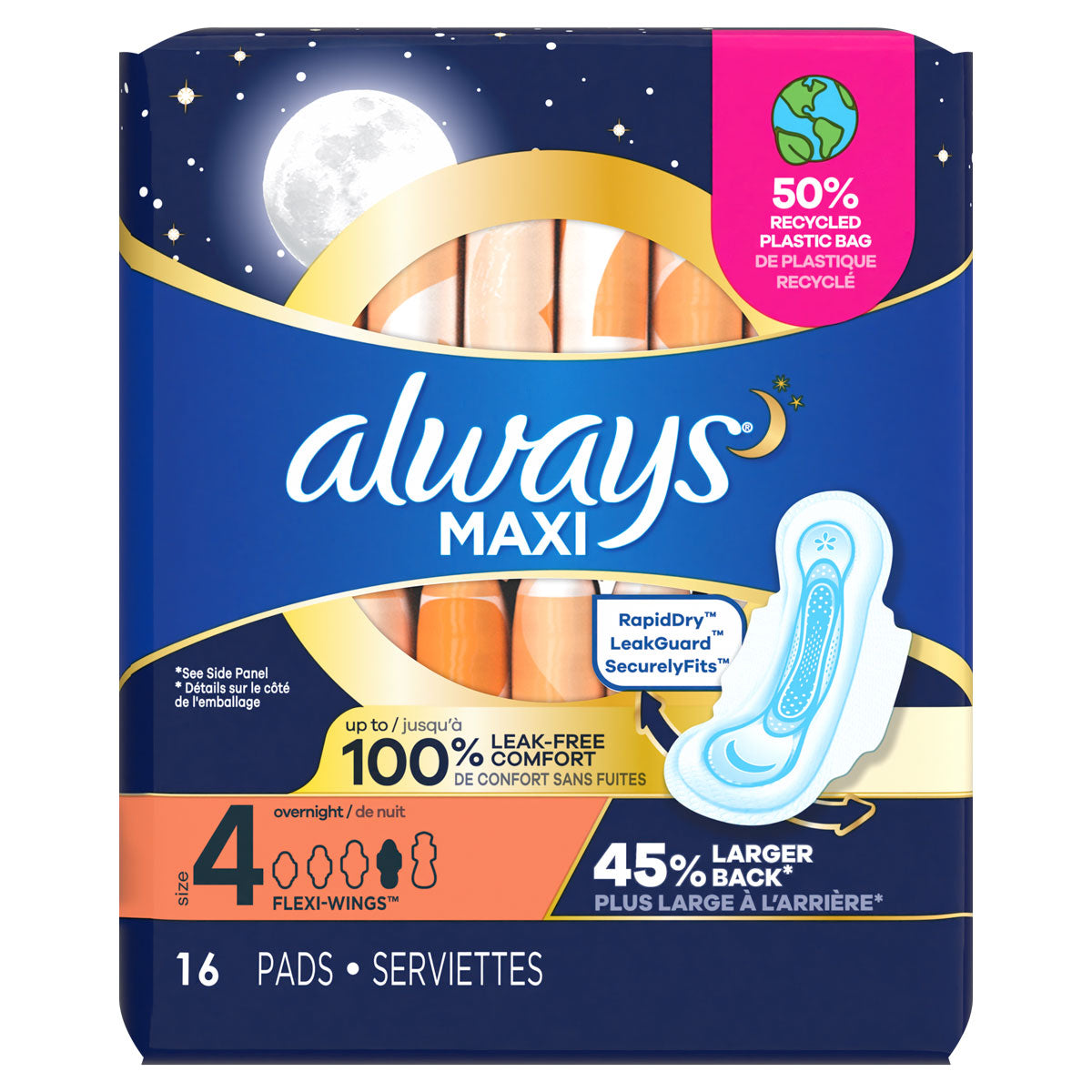 Always Maxi Pads - Size 4 (16ct)