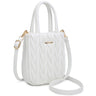 Chevron Quilted Mini Tote Satchel