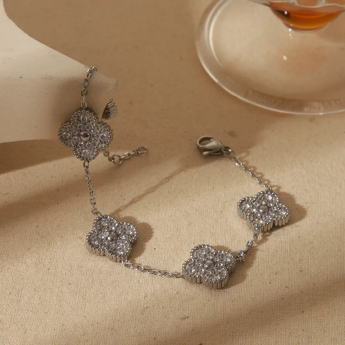 Diamond Clover Bracelet