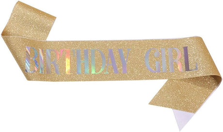 Birthday Girl Glitter Sash