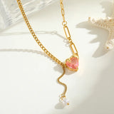 Royal Heart Gold Necklace