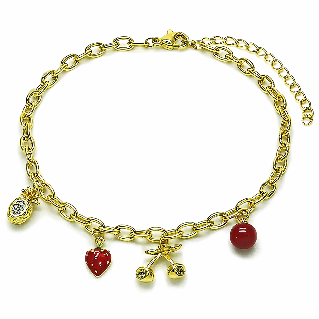 Oro Laminado Charm Bracelet