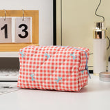 Gingham Square Makeup Bags & Storage