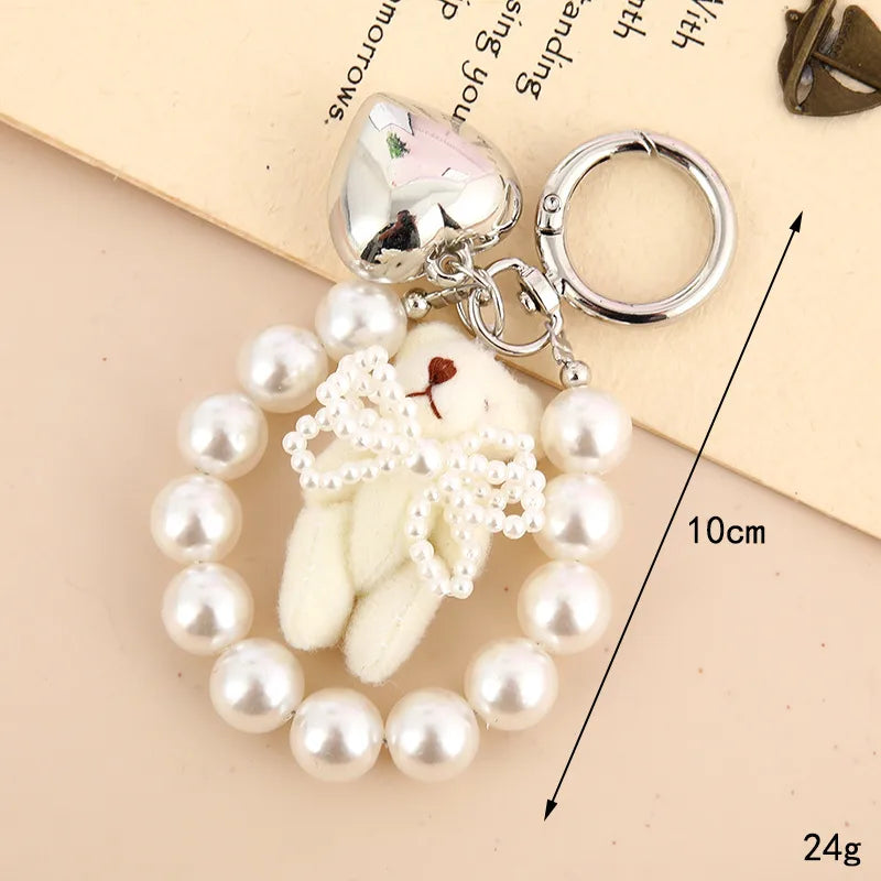 Pearl Bear Keychain