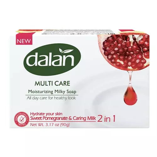 Dalan Multi Care Moisturizing Soap 2 in 1 (Sweet Pomegranate and Caring Milk)