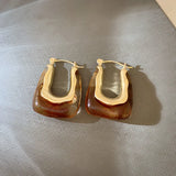 Danae Rectangle Hoops