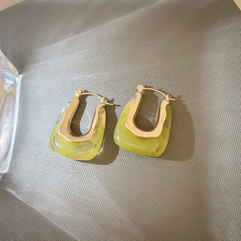 Danae Rectangle Hoops
