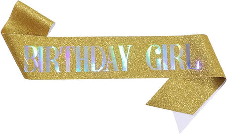 Birthday Girl Glitter Sash