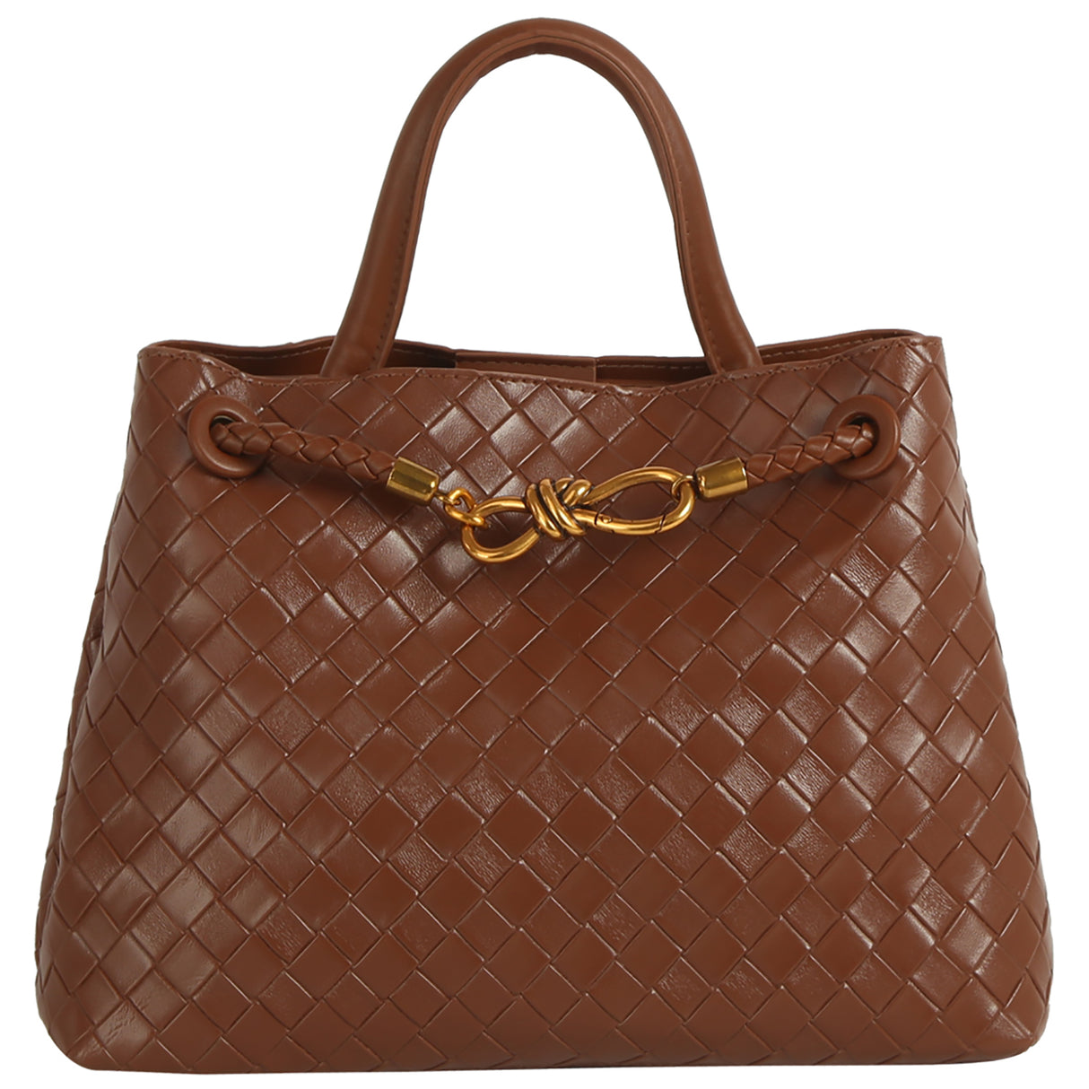 Woven Muse Brass Satchel