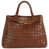 Woven Muse Brass Satchel