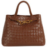 Woven Muse Brass Satchel