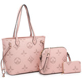 Sarah Monogram 3-in-1 Shopper Set