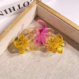 Tri Flower Claw Clip