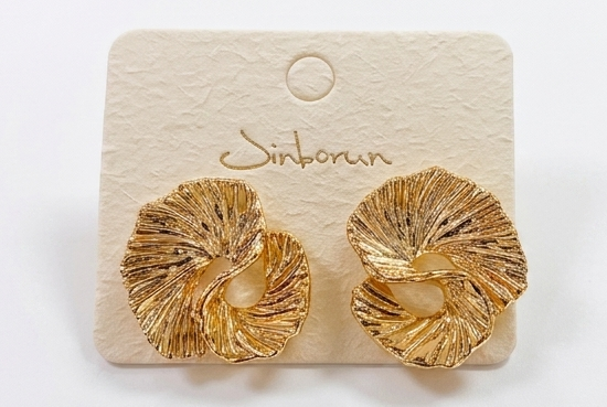 Spiral Gold Earrings