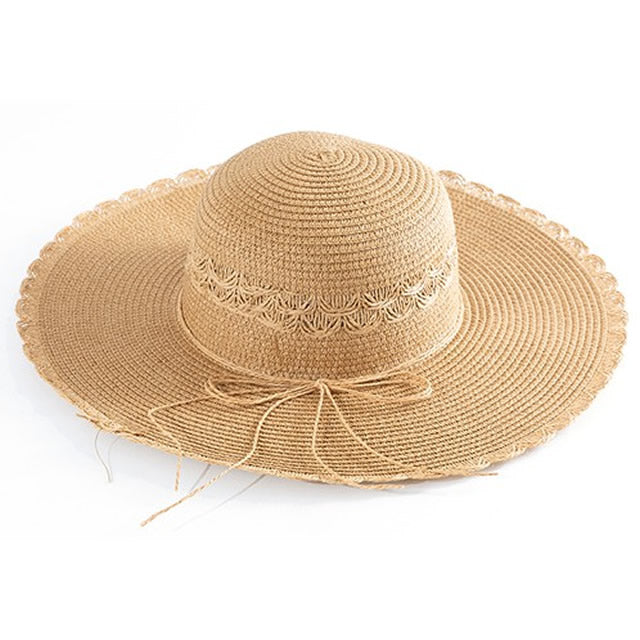 Boho chic style beach hat