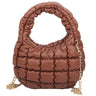 Puffy Quilted Mini Crossbody Satchel