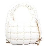 Puffy Quilted Mini Crossbody Satchel