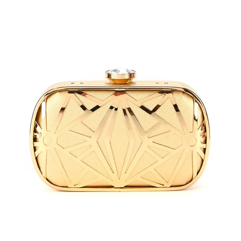 Framed Gold Clutch Bag