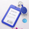 Studded Retractable ID Card Holder