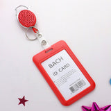 Studded Retractable ID Card Holder