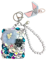 Rhinestone Mirror Keychain