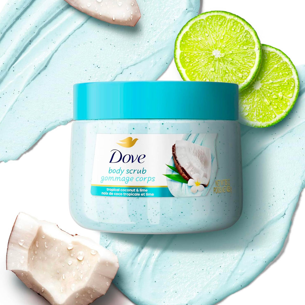 Dove Tropical Coconut & Lime Exfoliating Body Scrub