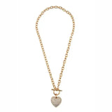 Laney Heart Link Necklace Set