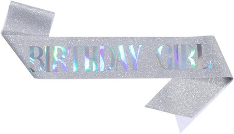 Birthday Girl Glitter Sash