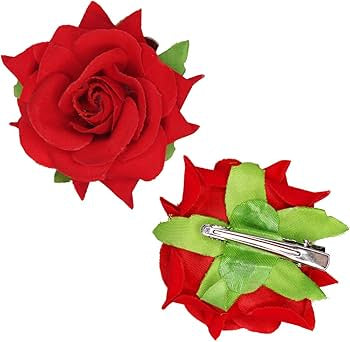 Artificial Flower Hair Tie & Clip