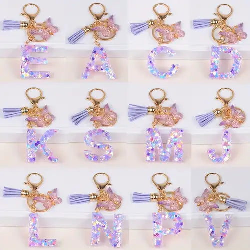Initial Resin Keychain