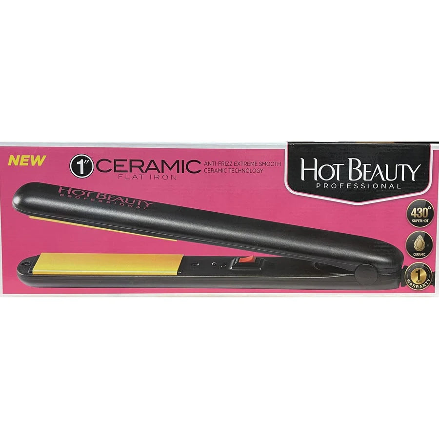 Hot Beauty Professional 1" Ceramic Flat Iron