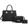 Pebbled Boxy Satchel 3-in-1 Set