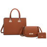 Pebbled Boxy Satchel 3-in-1 Set