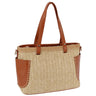 Straw Side Pocket Tote Bag