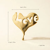 Glossy Gold Brooches