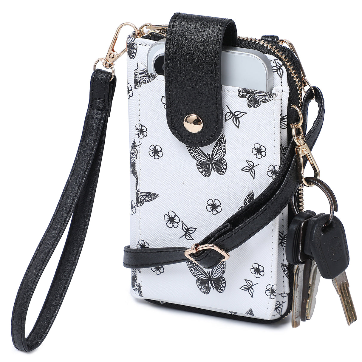 Zai Butterfly Crossbody Wallet