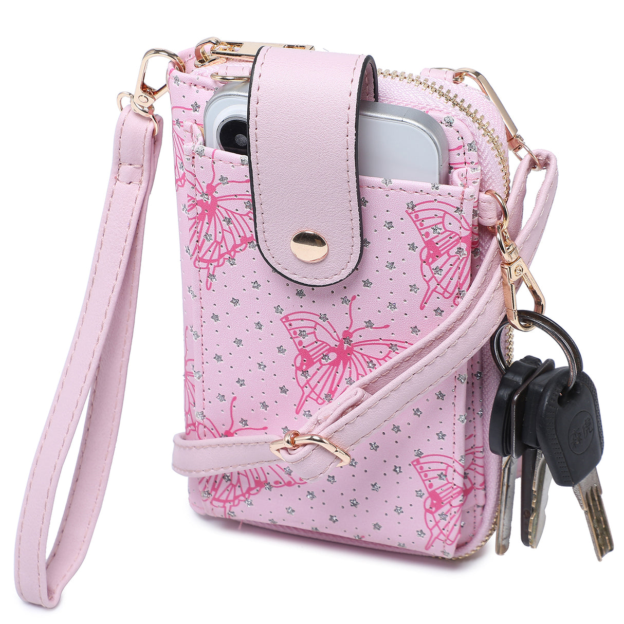 Zai Butterfly Crossbody Wallet
