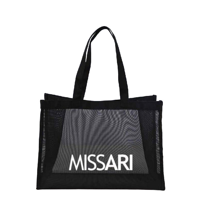 MISSARI LOGO Mesh Nylon Tote