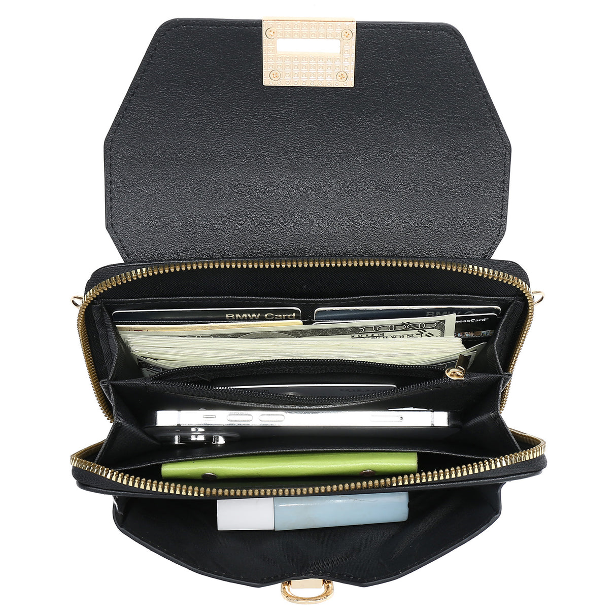 Monogram Clasp Flap Crossbody Bag