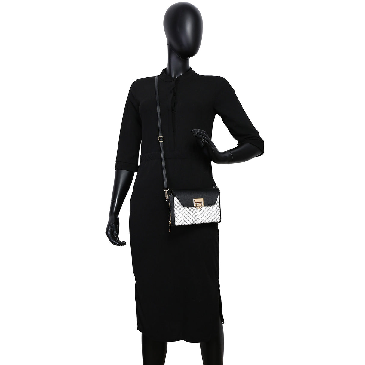 Monogram Clasp Flap Crossbody Bag