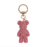 Rhinestone Mini Bear Keychain