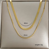 304 Stainless Steel Double Layer Necklaces