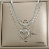 304 Stainless Steel Double Layer Necklaces
