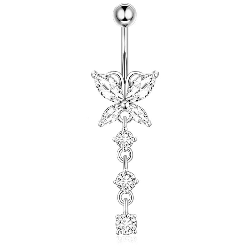 Fashion Stainless Steel Navel Rings