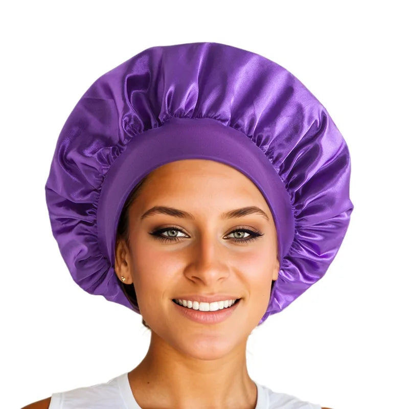 Wide Brim Silk Bonnet