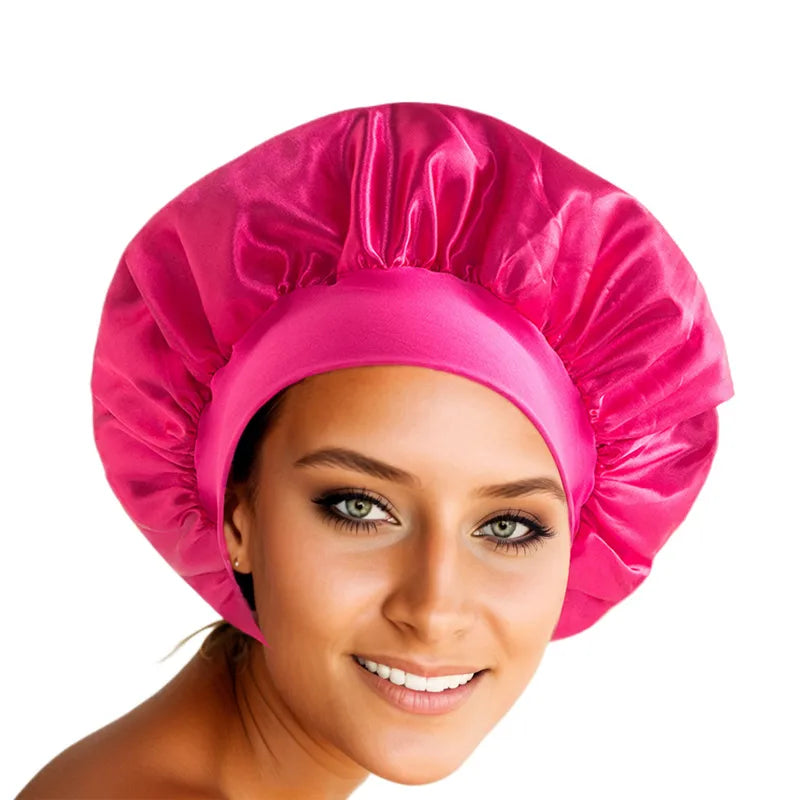 Wide Brim Silk Bonnet