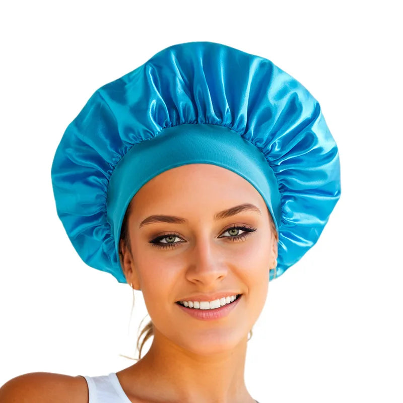 Wide Brim Silk Bonnet