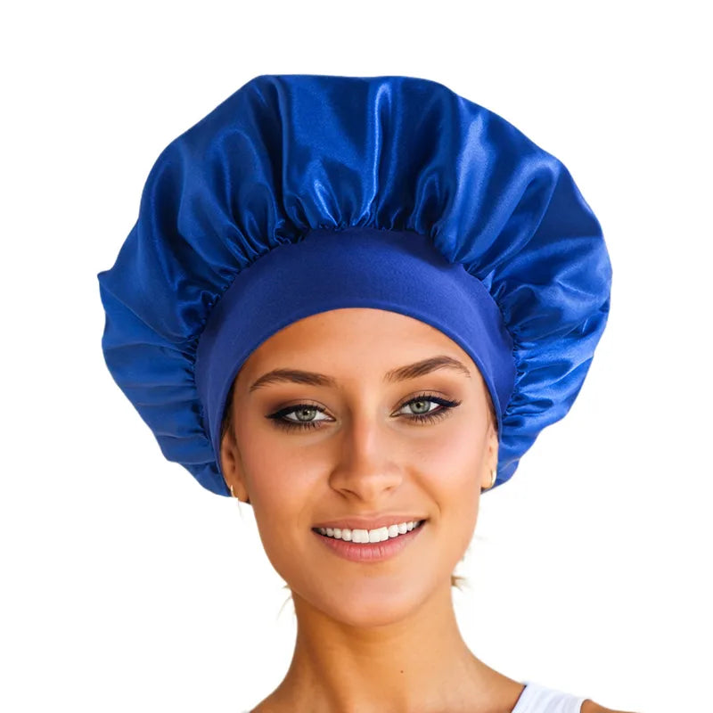 Wide Brim Silk Bonnet